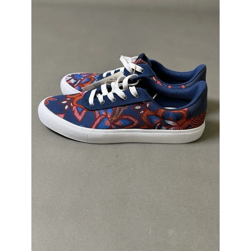 Adidas Farm Rio x Vulc Raid3r Tennis Shoes Blue Floral Size 9.5 Skateboarding